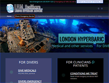 Tablet Screenshot of londonhyperbaric.com